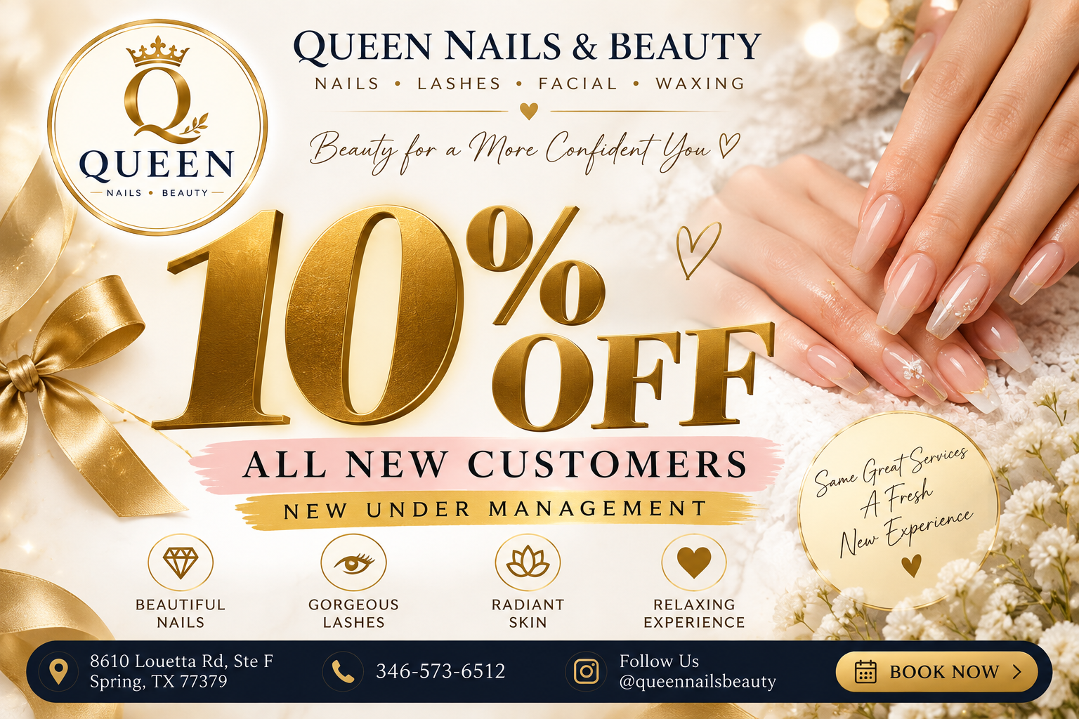 Queen Nail special offer banner